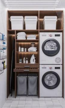 buanderie-machine-empilées