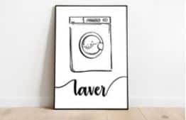 Affiche etsy buanderie
